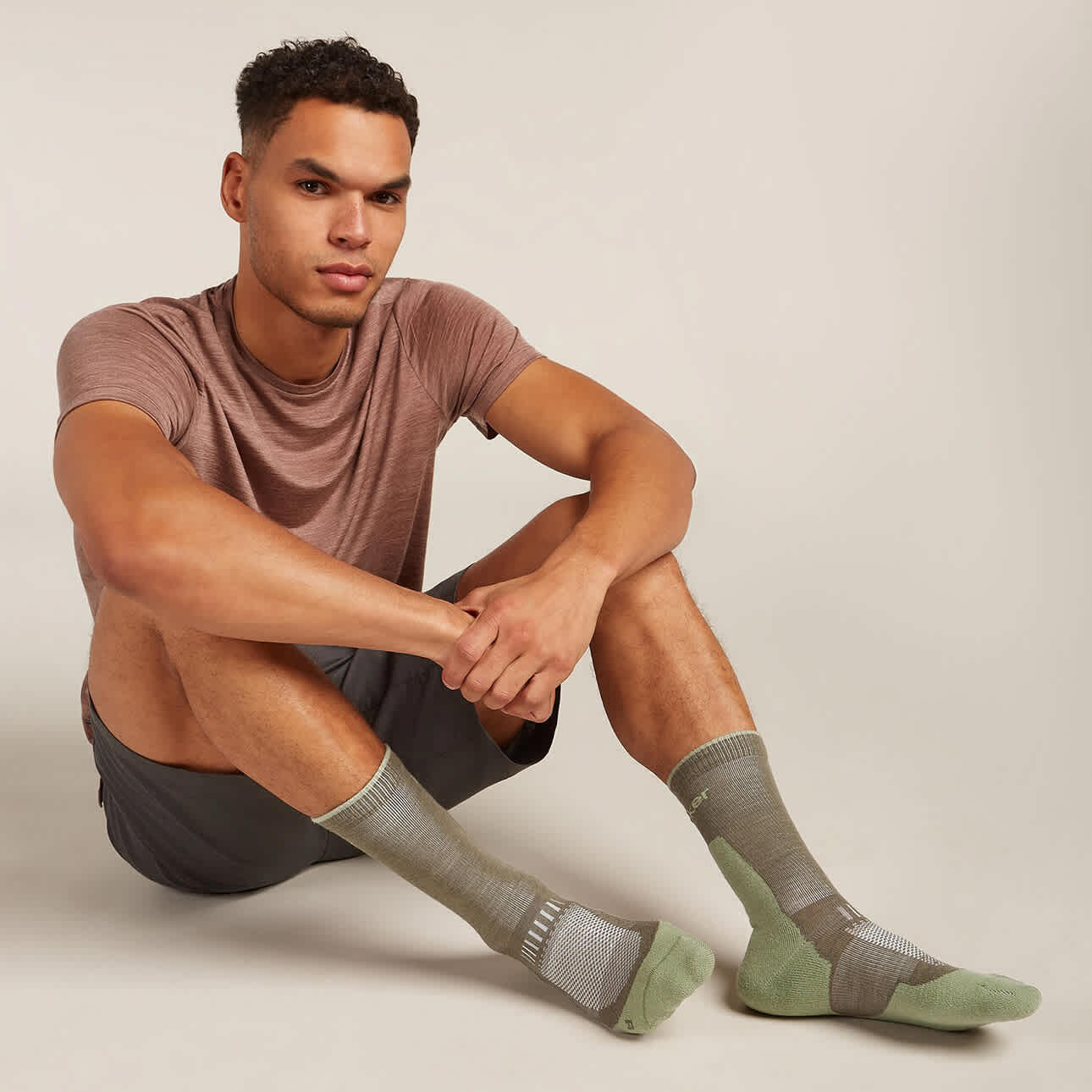 Icebreaker M Merino Hike+ Light Crew Loden/Lichen - Image 2