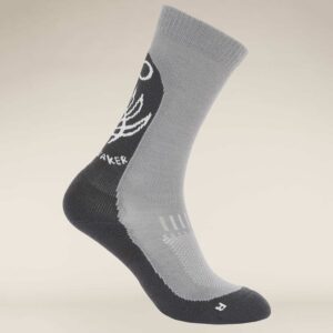 Icebreaker W Merino Hike+ Light Crew Fresh Fern Alloy/Obsidian