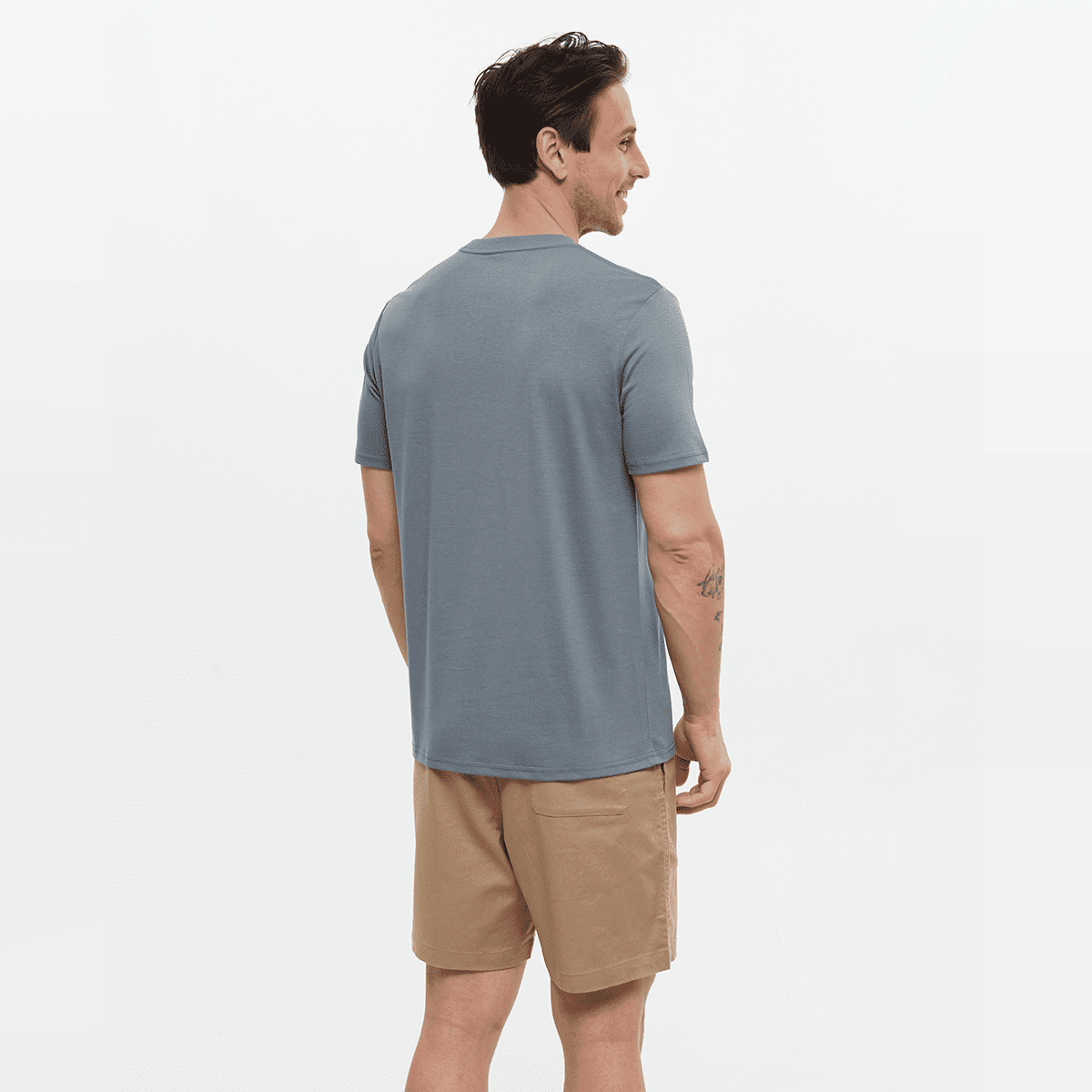 tentree M Seaforestation Logo Tee Anchor /Sea Blue - Image 2