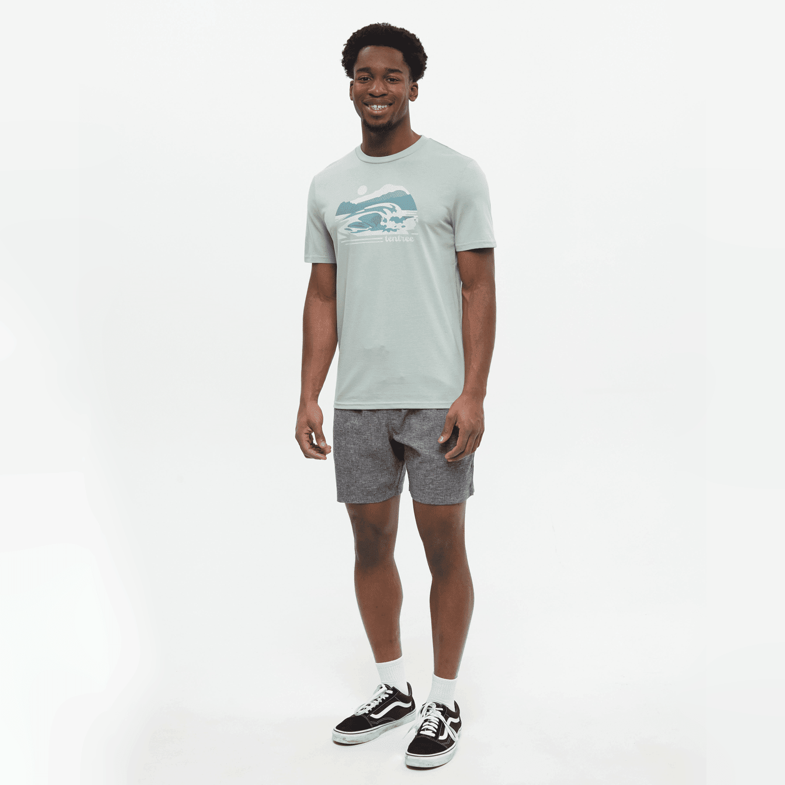 tentree M Breaker Tee Oasis/Arctic - Image 3