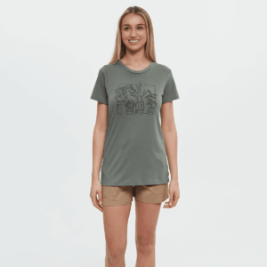 tentree W Plant Tee Agave Green/Meteorite