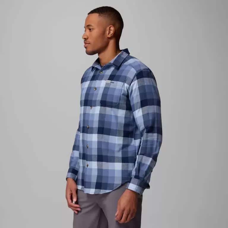 Columbia M Cornell Woods Flannel LS Shirt Navy - Image 2