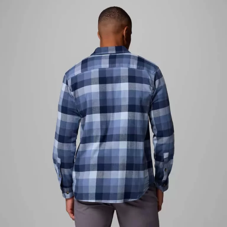 Columbia M Cornell Woods Flannel LS Shirt Navy - Image 3