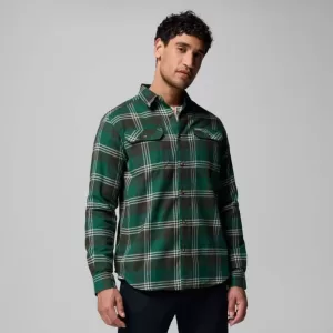 Columbia M Flare Gun Stretch Flannel Rain Forest