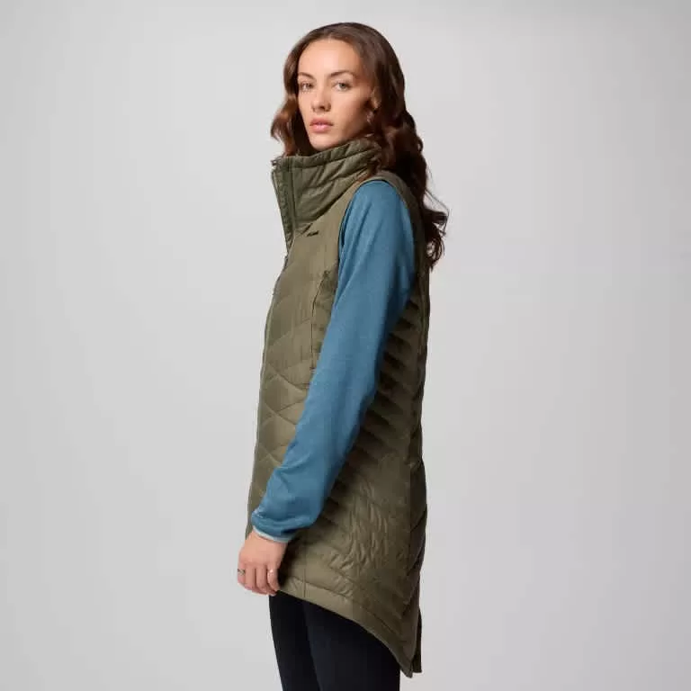 Columbia W Heavenly II Long Vest Stone Green - Image 2