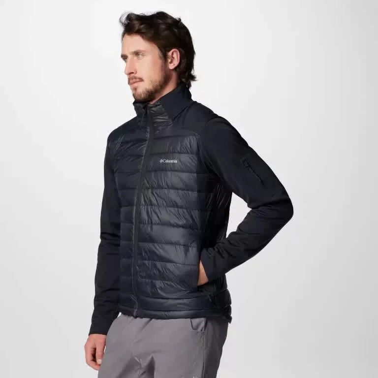 Columbia M Tech Hybrid Softshell Grey /Blk - Image 2