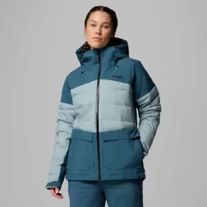 Columbia W Glacier Ridge Down Jacket Everblue