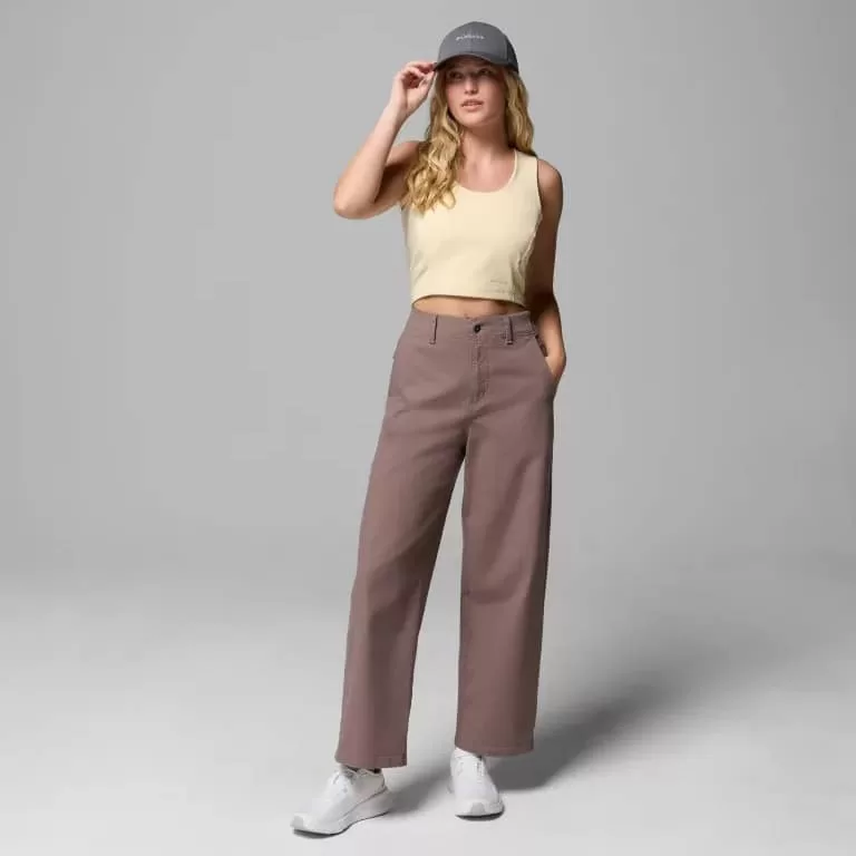 Columbia W ROC Wide Leg Pant Iron - Image 4