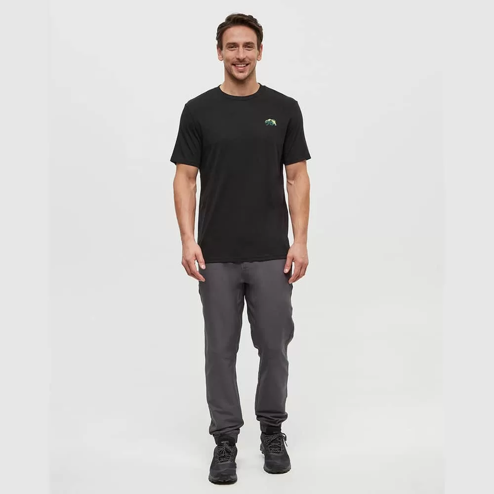 tentree M Regenerative Boreal Bison Tee Meteorite/ Brown - Image 3