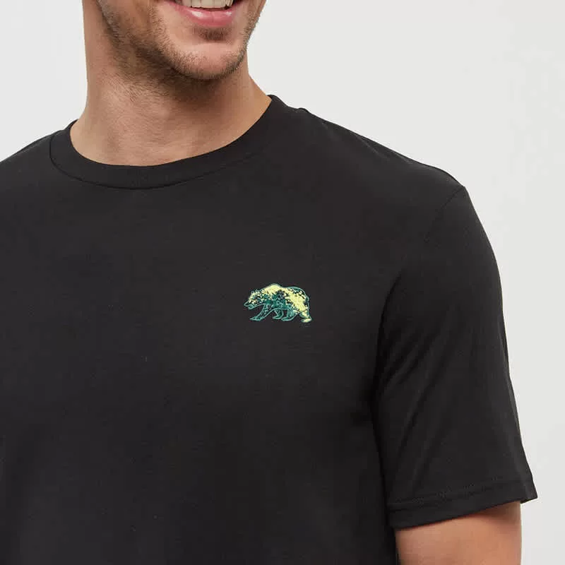 tentree M Regenerative Boreal Bison Tee Meteorite/ Brown - Image 2