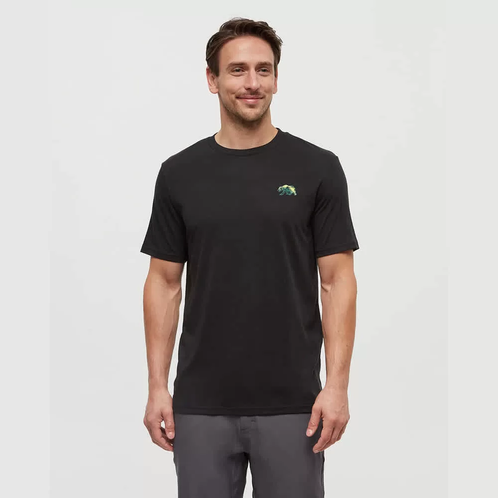 tentree M Regenerative Boreal Bison Tee Meteorite/ Brown