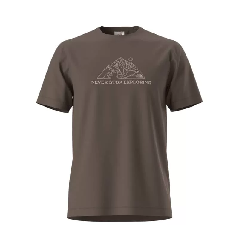 The North Face M Evolution Mtn Base Tee- Smokey Brown