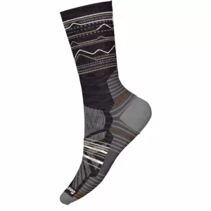 Smartwool Hike Light Cush Mountain Range Crew Charcoal/ Gray