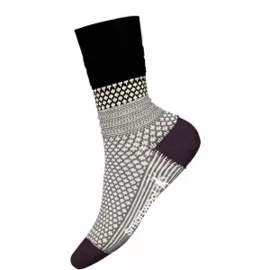 Smartwool Everyday Cozy Popcorn Cable Crew Socks Black