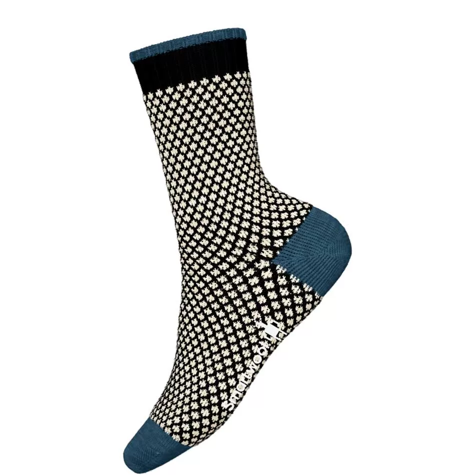 Smartwool Popcorn Polka Dot Crew Socks Black - Image 2
