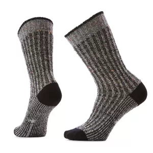 Smartwool Everyday Cozy Waffle Press Crew Black/ Donegal