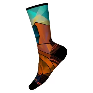 Smartwool W Hike Target Cush MTN Prism Crew Rust