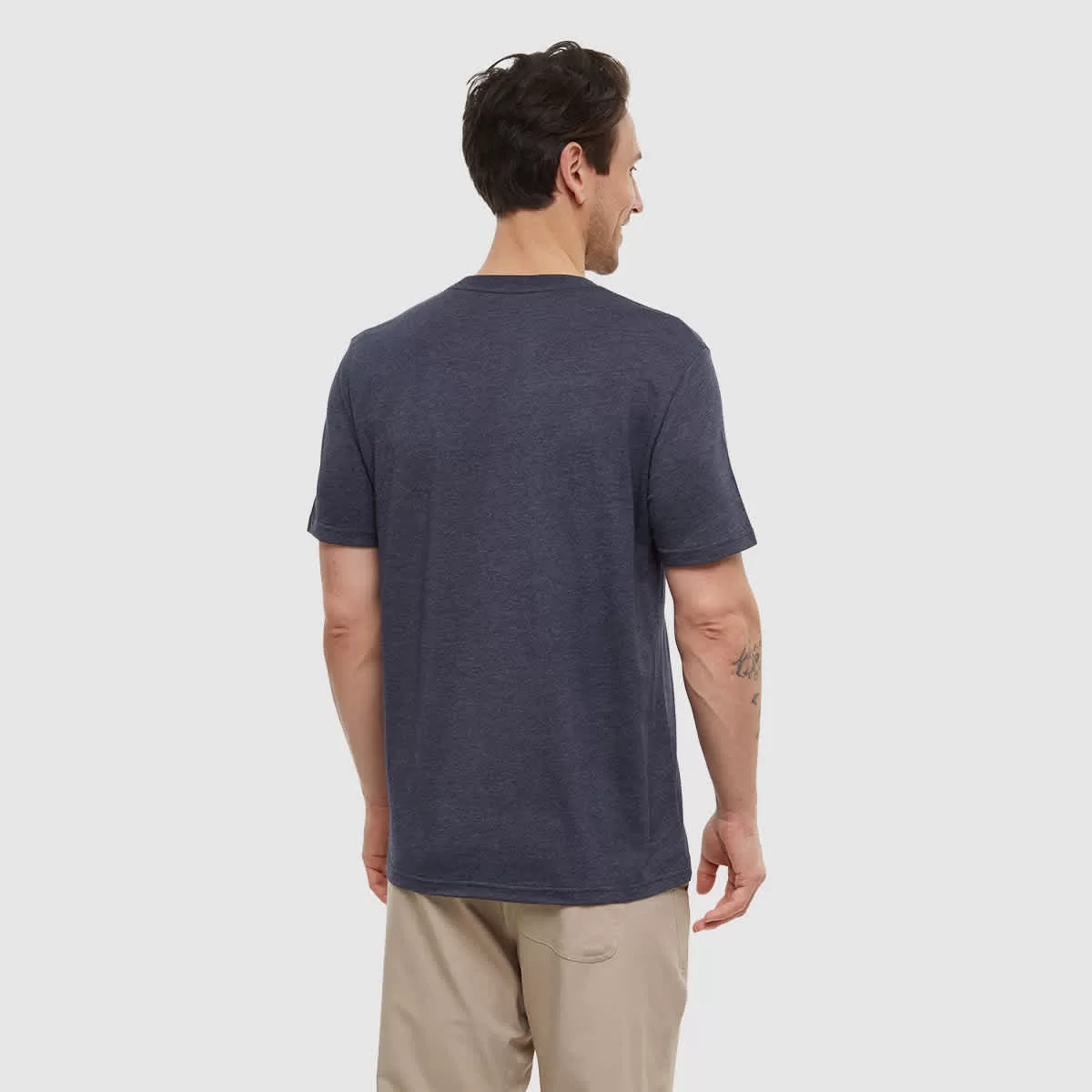 tentree M Vintage Sunset Tee Midnight Blue /Arbutus - Image 2