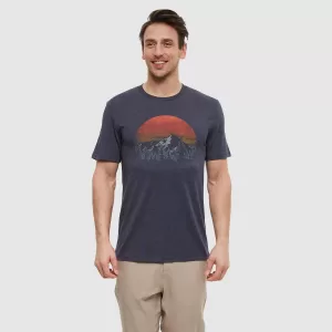 tentree M Vintage Sunset Tee Midnight Blue /Arbutus