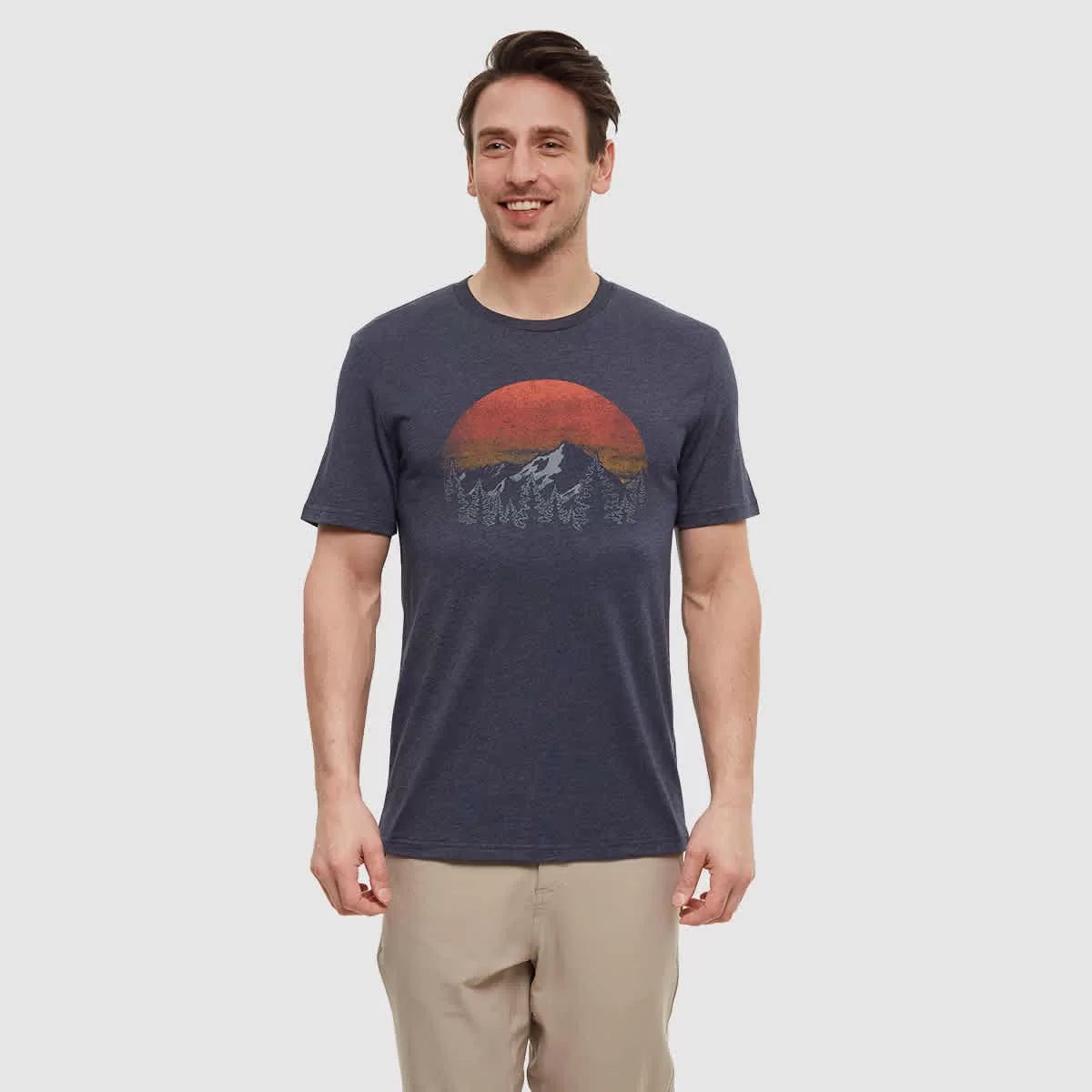 tentree M Vintage Sunset Tee Midnight Blue /Arbutus