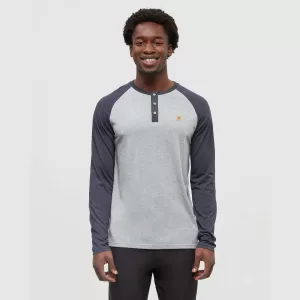 tentree M Baker Henley Harbour Grey/Midnight Blue