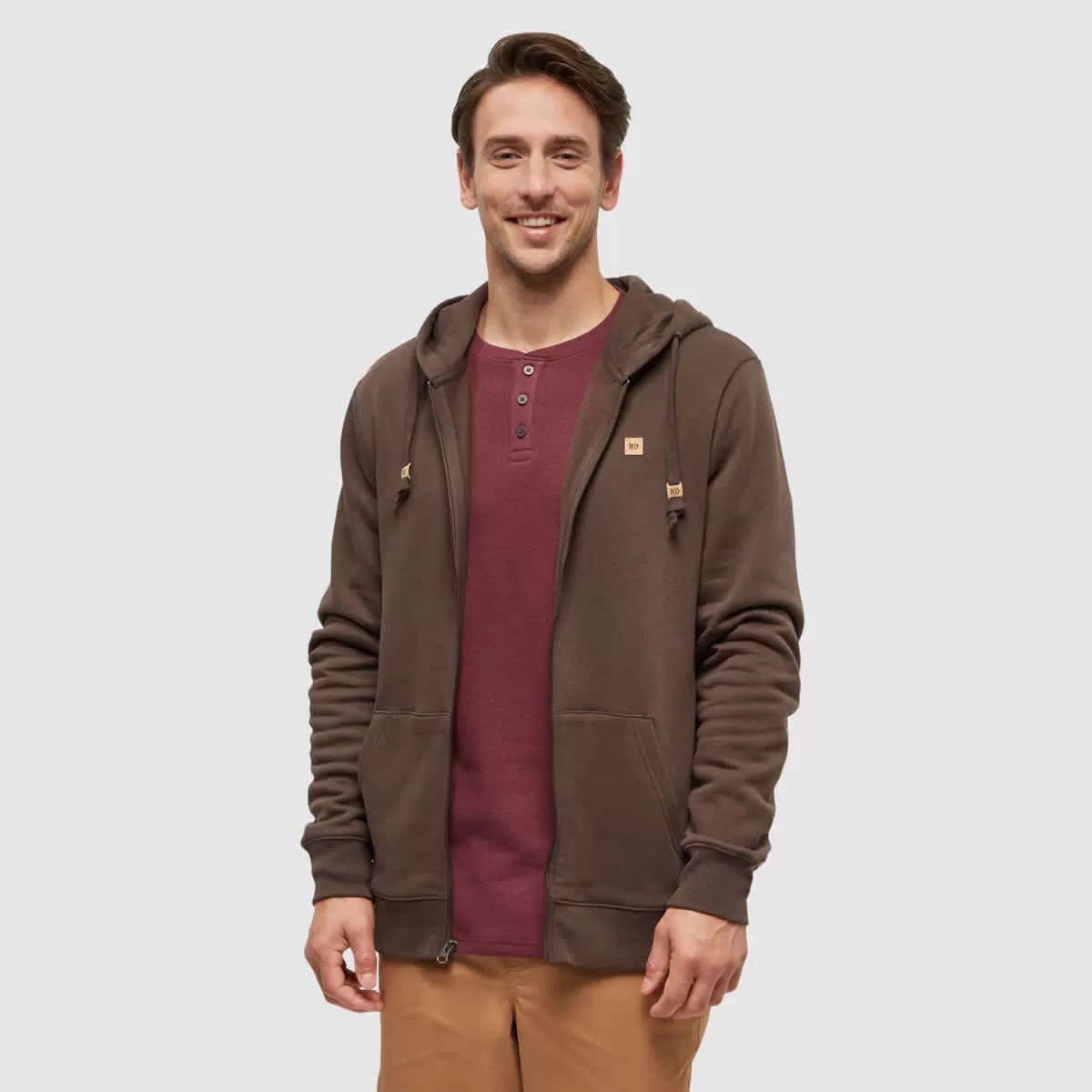 tentree M Reynard Zip Hoodie Kona
