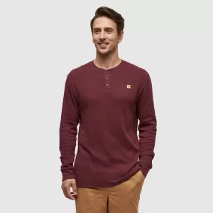 tentree M Freemont Henley Burgundy