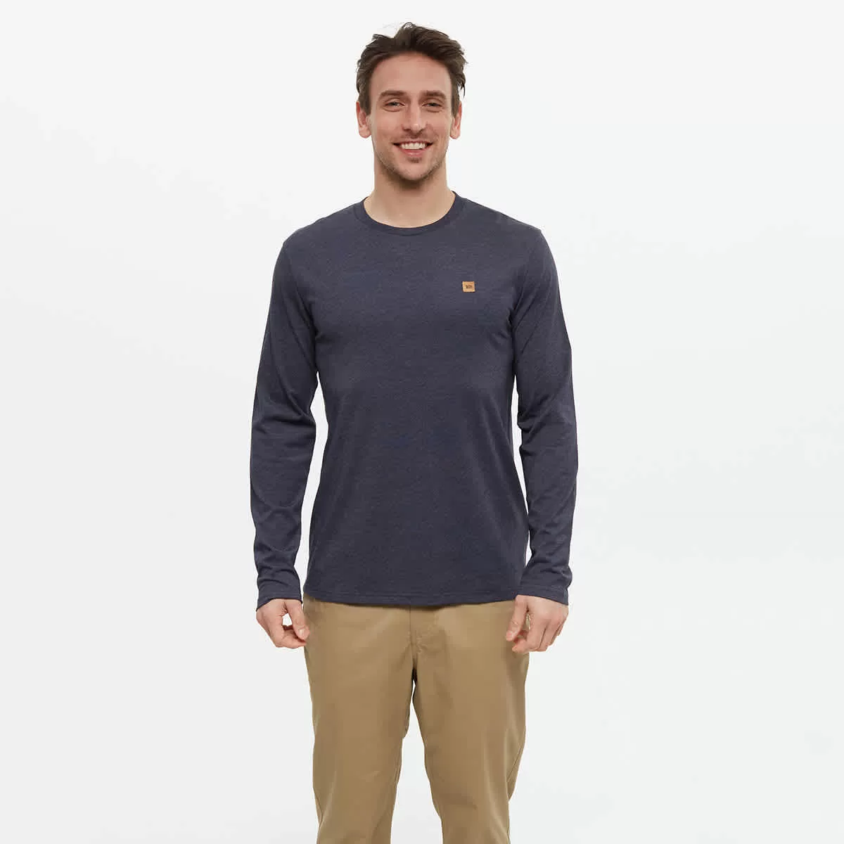 tentree M Baker Longsleeve Midnight Blue Heather