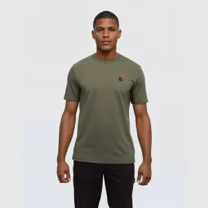 tentree M Mountain Pass Tee Olive/Meteorite