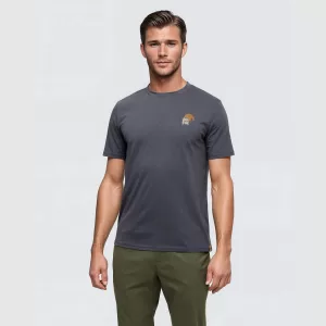 tentree M Mountain Pass Tee Graphite/Birchwood