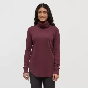 tentree W Highwood Turtleneck Burgundy
