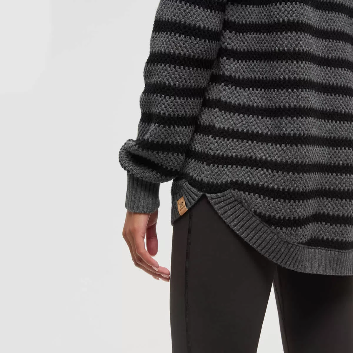 tentree W Broughton Sweater Meteorite Stripe - Image 3