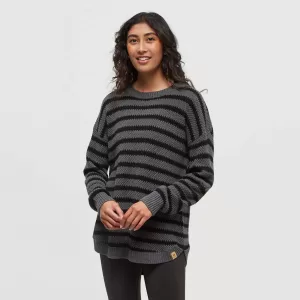 tentree W Broughton Sweater Meteorite Stripe