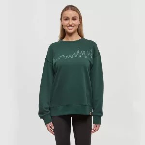 tentree W Juniper Outline Crew Forest Pine/Jade