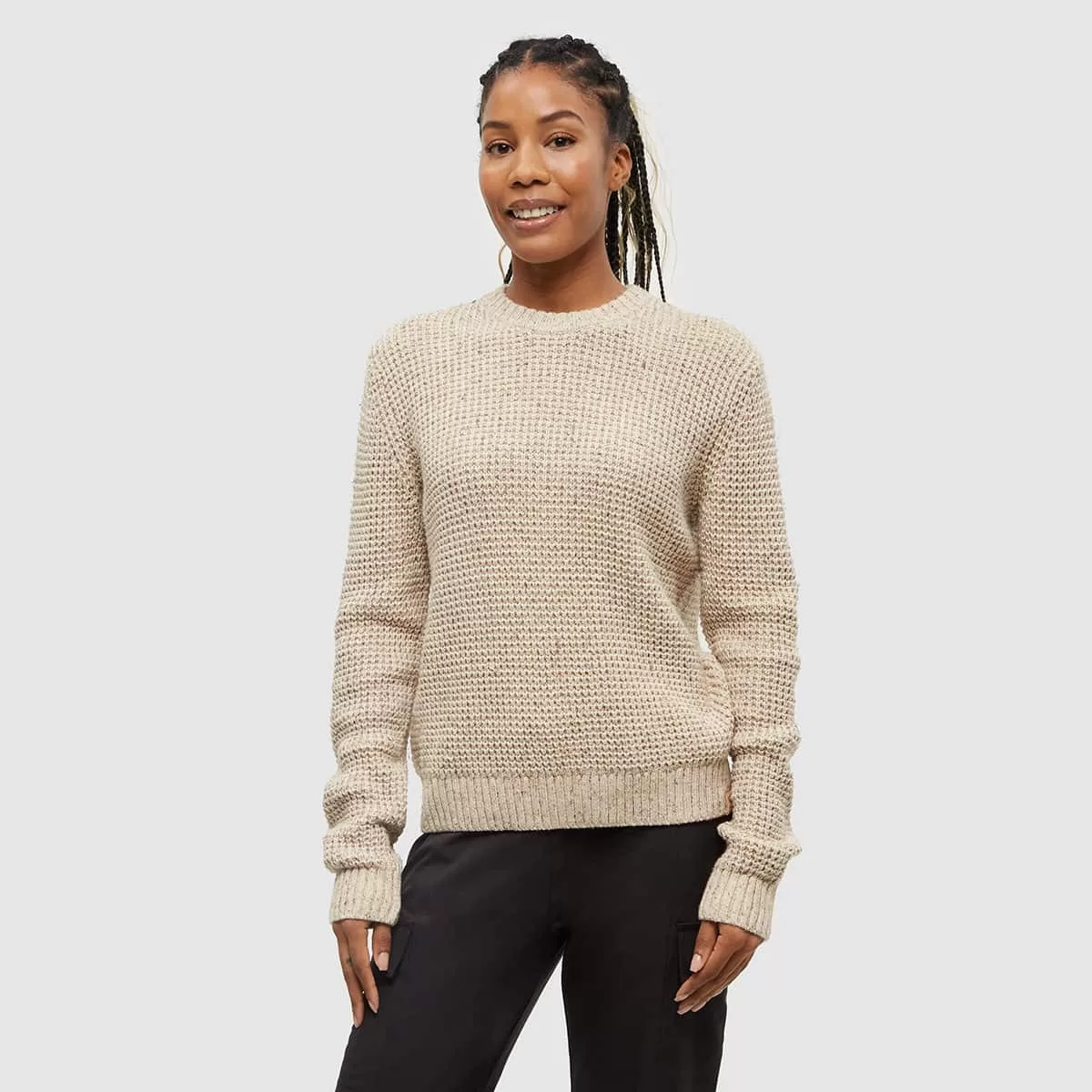 tentree W Morrell Sweater Warm Oak Nep