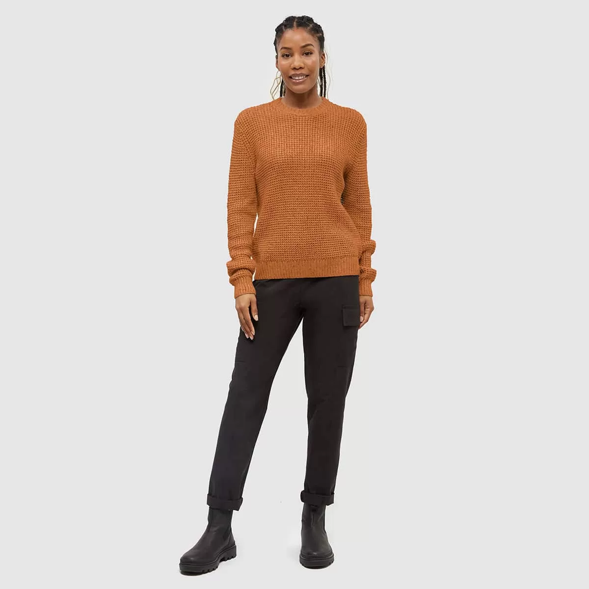 tentree W Morrell Sweater Burnt Caramel Nep - Image 3