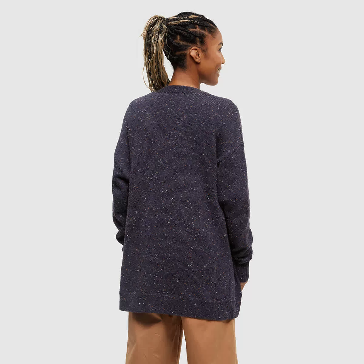 tentree W Prairies Nep Cardigan Midnight Blue Nep - Image 2