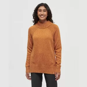 tentree W Spokane Nep Sweater Burnt Caramel Nep