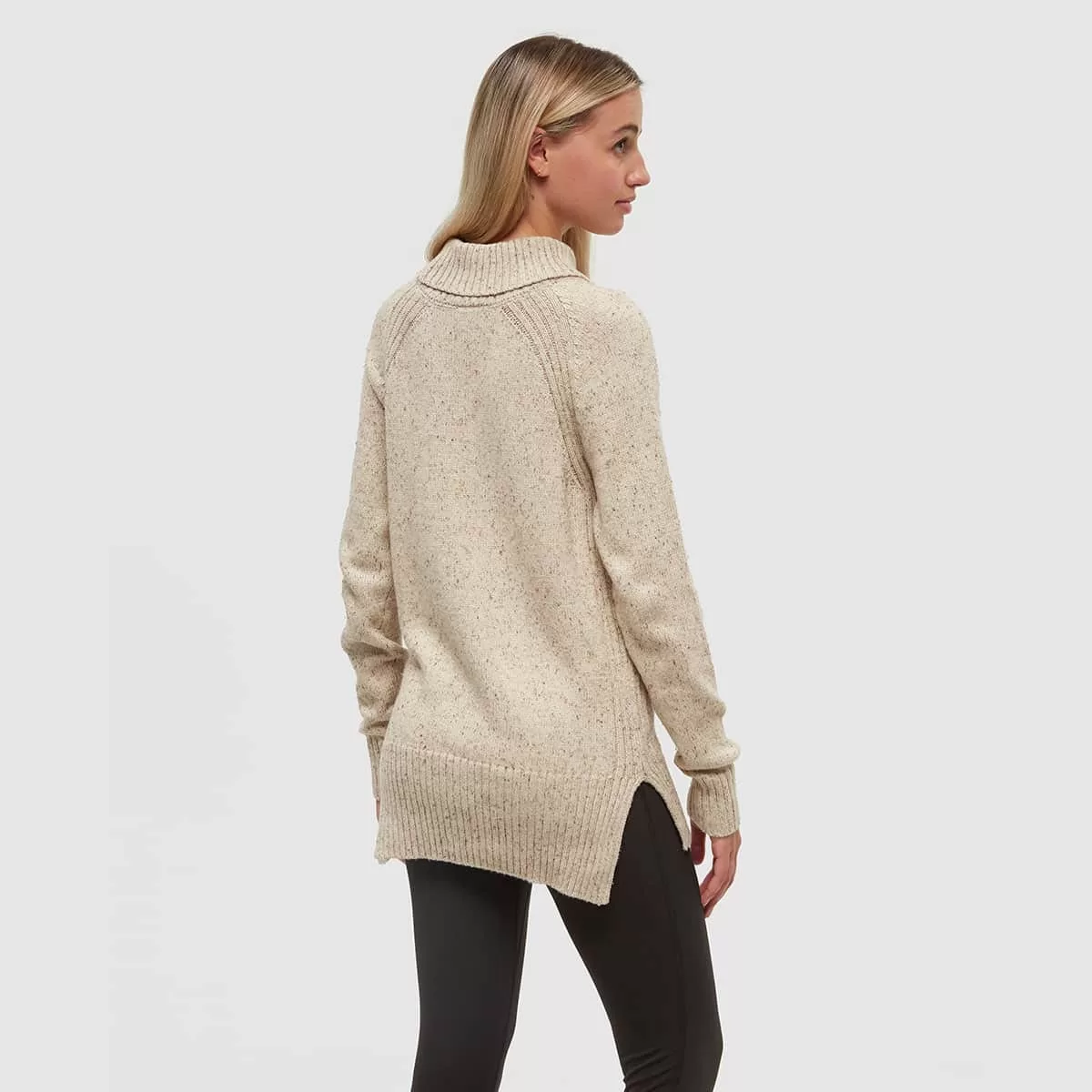 tentree W Spokane Nep Sweater Warm Oak Nep - Image 2