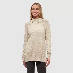 tentree W Spokane Nep Sweater Warm Oak Nep