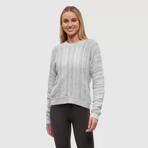 tentree W Pinnacle Sweater Light Grey Heather