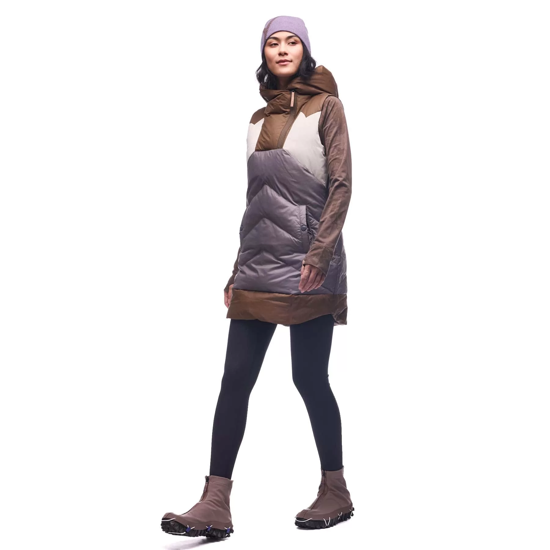 Indyeva Selimut Full Zip Vest Moorland / Dusty Lilac - Image 2