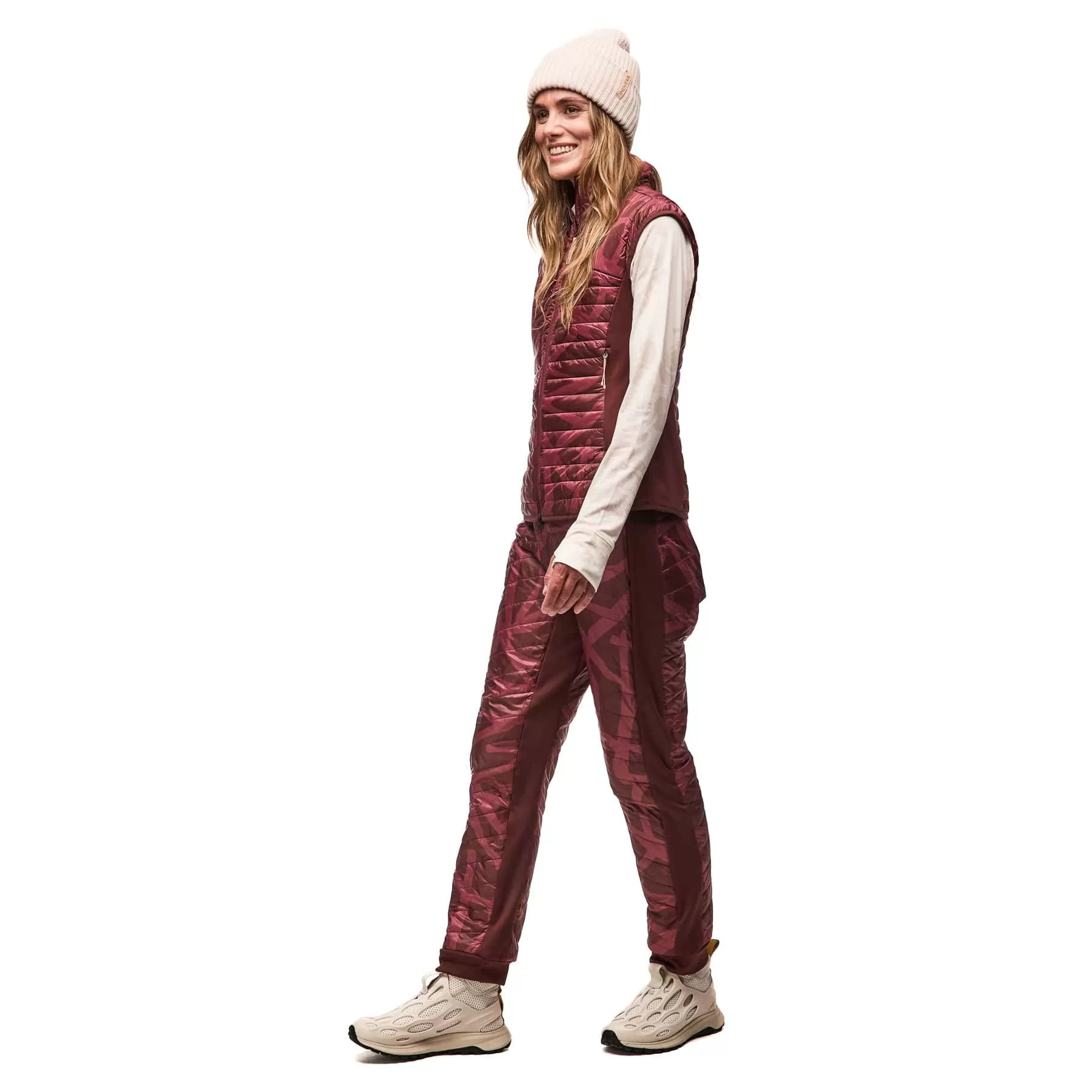 Indyeva Garma IV Vest Dark Bark Root Print - Image 3