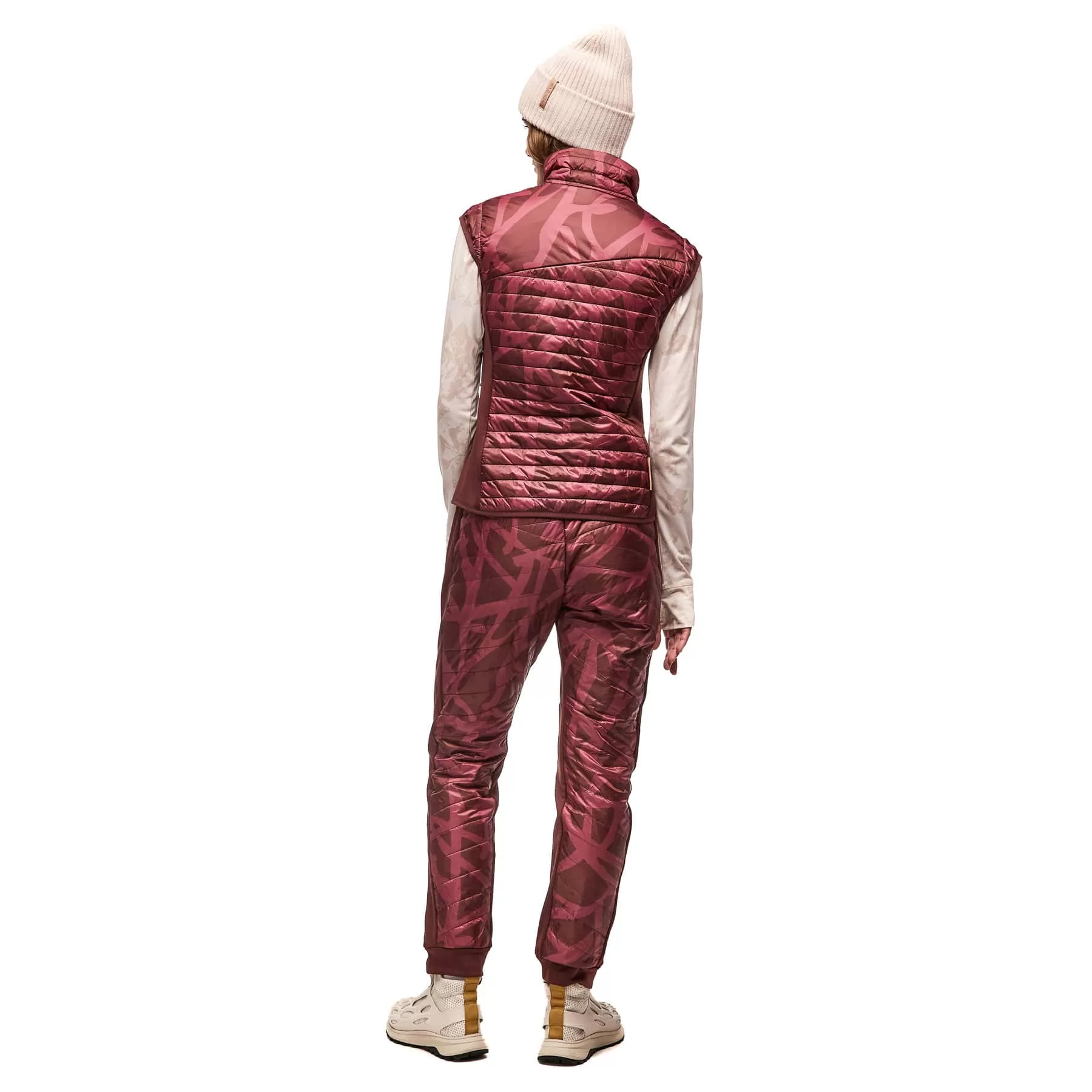 Indyeva Garma IV Vest Dark Bark Root Print - Image 2