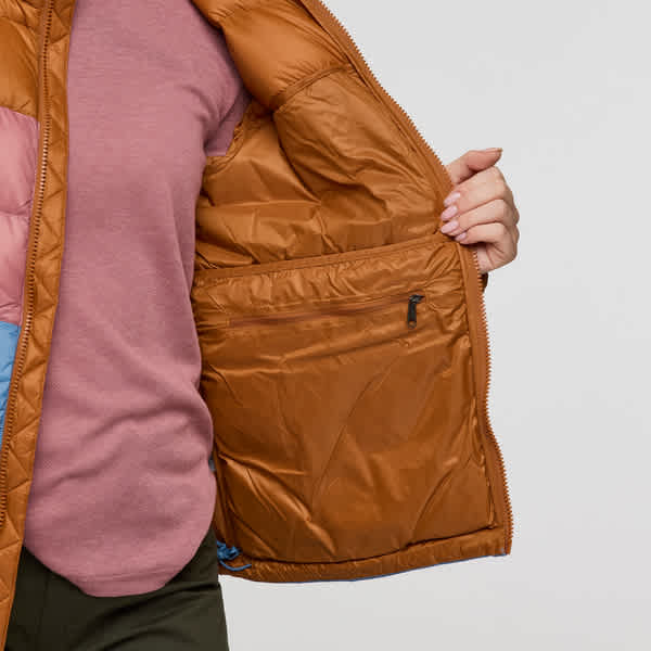Cotopaxi W Fuego Max Down Hooded Jacket Sienna /Fjord - Image 3
