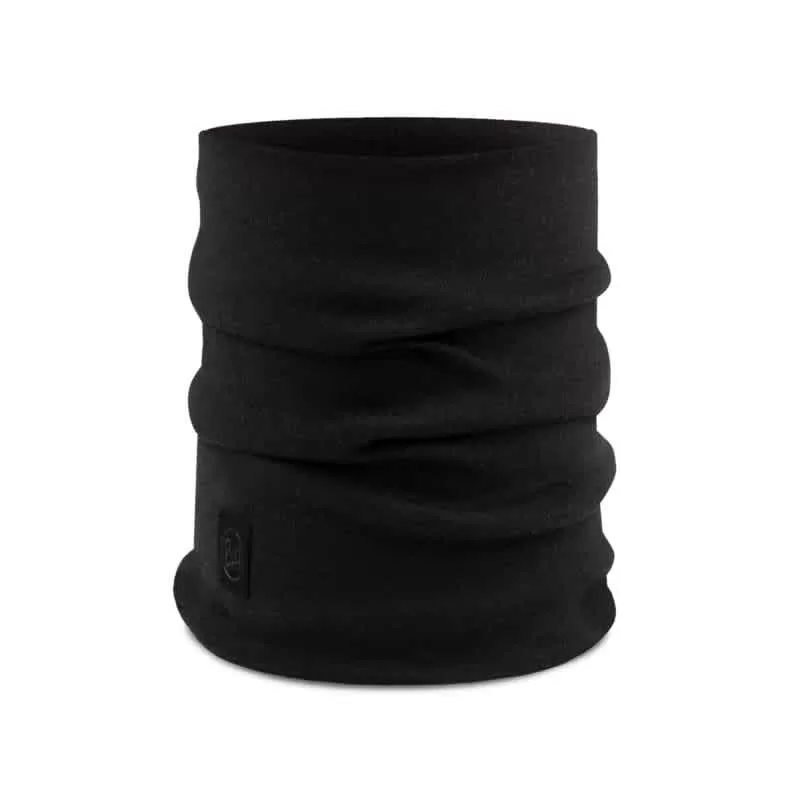 Buff Merino Heavyweight Neck Warmer Solid Black - Image 2