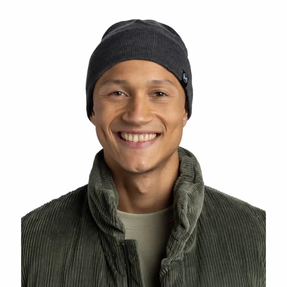 Buff Knitted & Fleece Band Beanie Lilon Short HEATHER GREY - Image 2