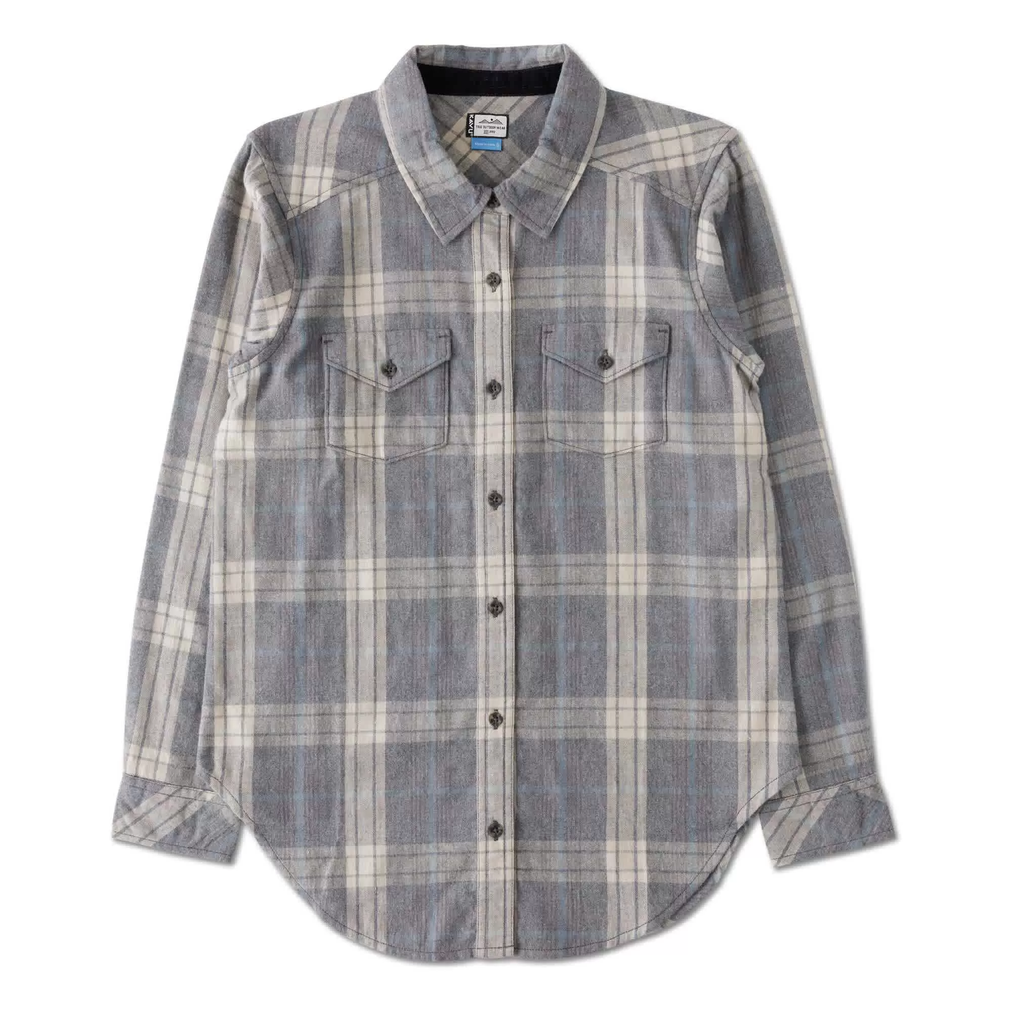 Kavu W Billie Jean Shirt-Grey Seas