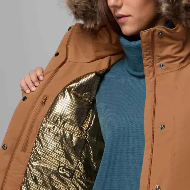 Columbia W Little Si II Insulated Parka Camel Brown - Image 5