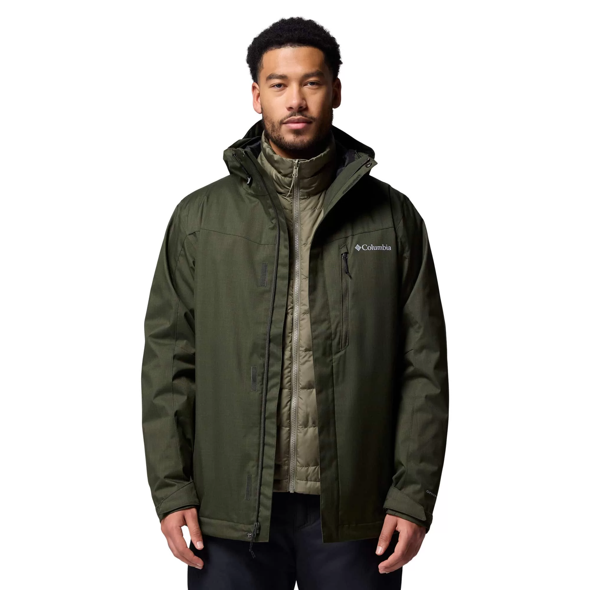 Columbia M Whirlibird V 3 in 1 Jacket Green - Image 2